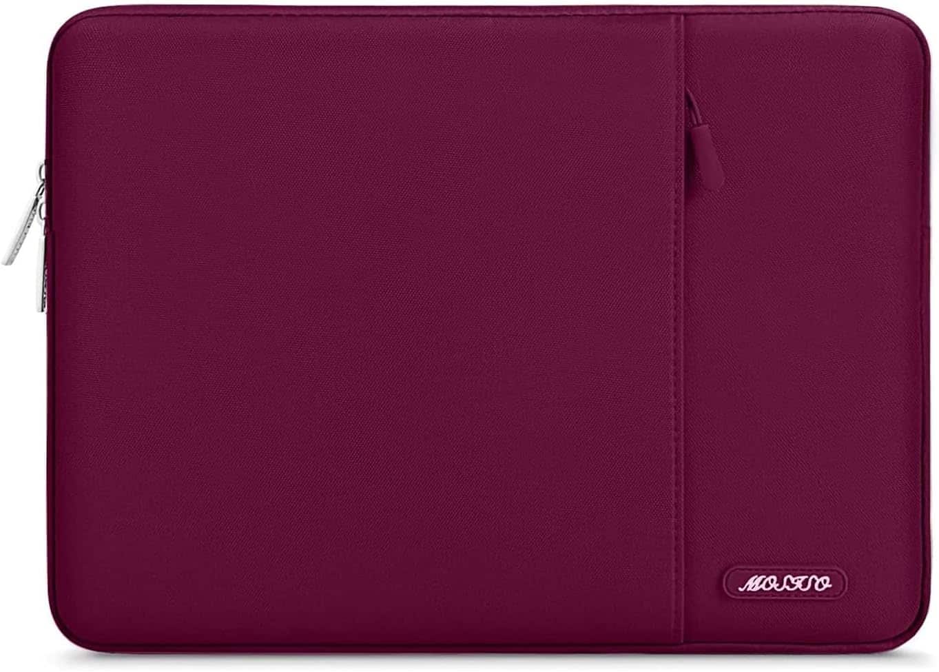 mosiso - 14 inch Laptop Sleeve with Pocket, Polyester Vertical Case for ASUS Acer, HP Stream, Dell Latitude, Lenovo IdeaPad - Wine Red price history on PriceWatchPro