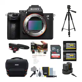 Sony - Alpha a7 III Mirrorless Digital Camera (Body Only) Bundle with Accessories