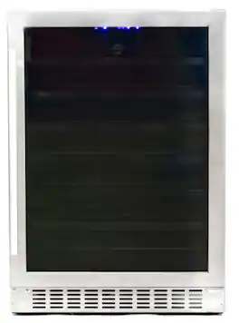 Azure - Built-In Wine Center - Glass Door w/ Stainless