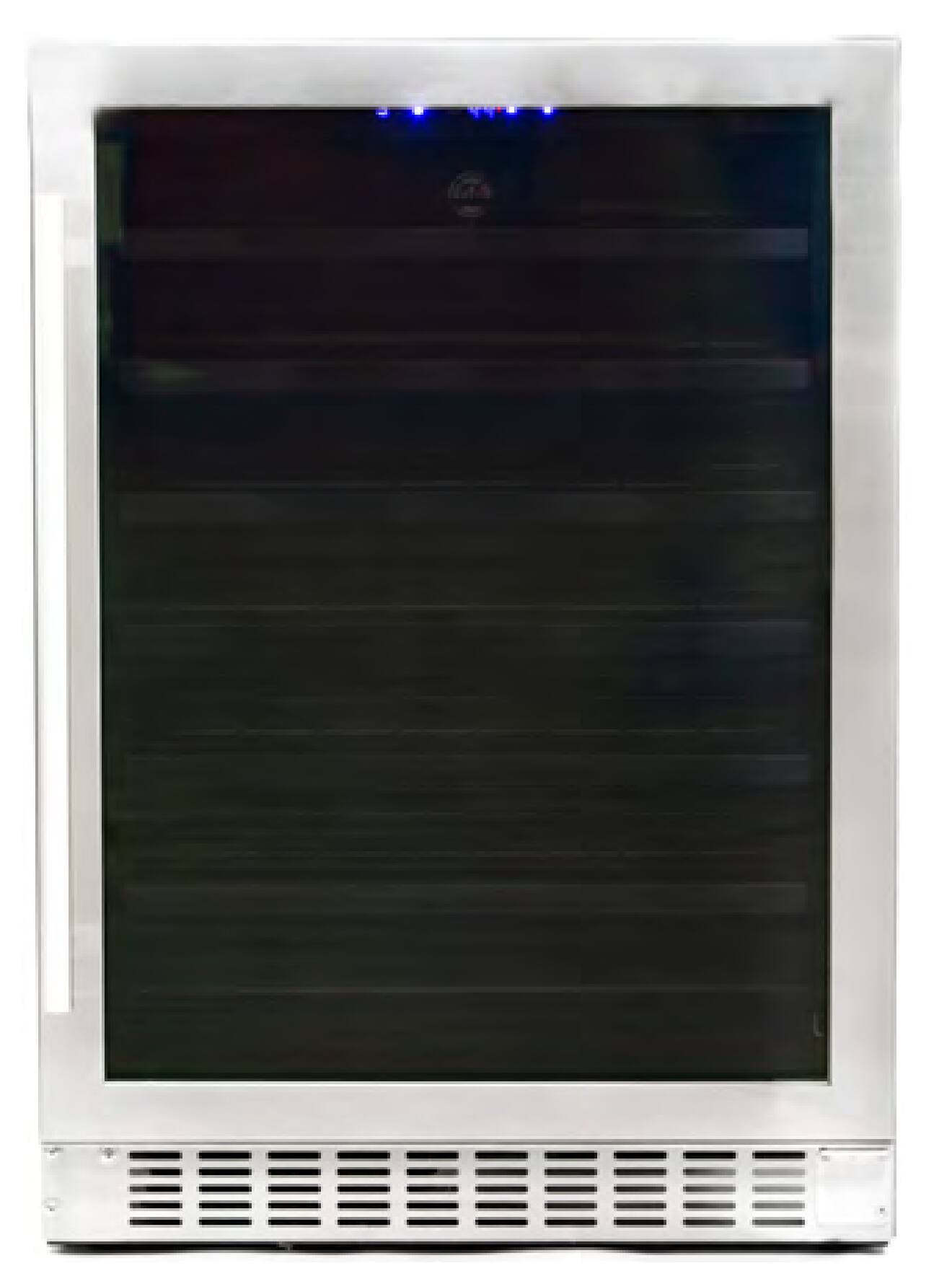 Front. Azure - Built-In Wine Center - Glass Door w/ Stainless.