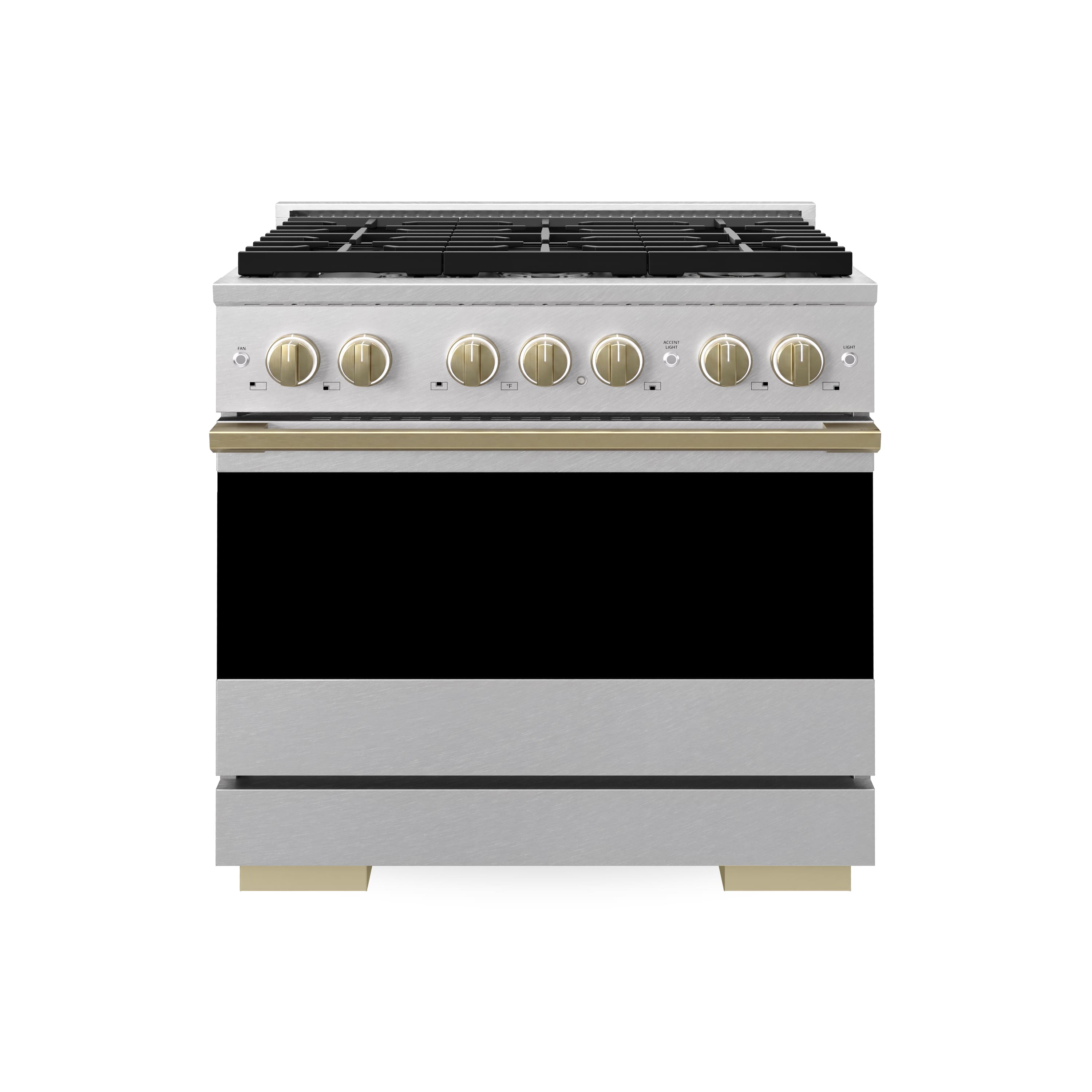 ZLINE - Autograph 36 in. 5.2 cu. ft. Marino Dual Fuel Freestanding Range with 6 Gas Burners in Satin Steel with Bronze Accents - Satin Stainless Steel price history on PriceWatchPro