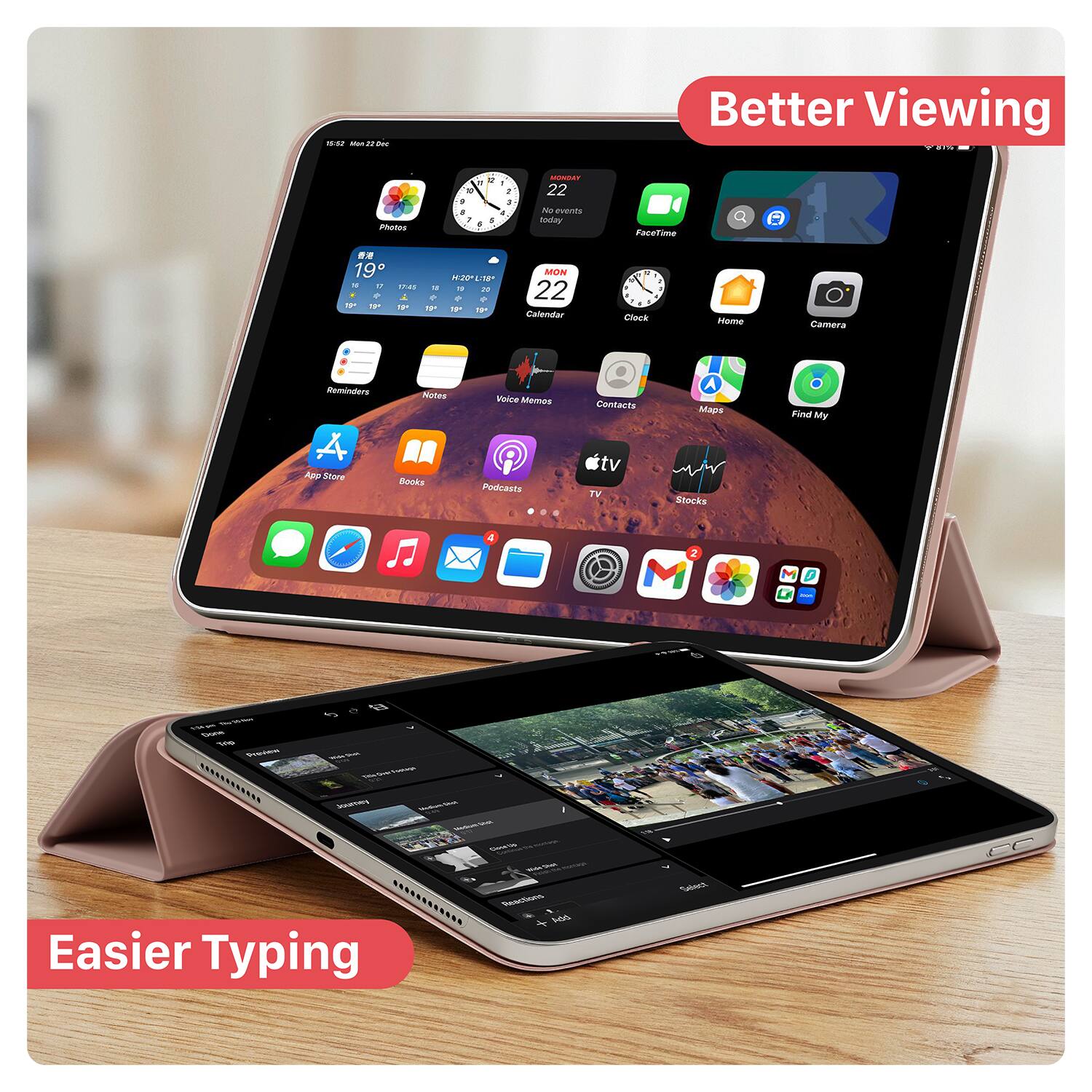 18:02 - Better Viewing Patas T . . + .  N 1 1 . a a MUDAT 22 N evens noday FaceTone ..  I - - THT Mas 1 . F 12T 18 N - Te da e F 1e 1 MON 22 Calendar - . 1 Clerk Mome Camera Memiodters A ADe Svere Notes Books YoNe Memos Podcasts - Contacts tv rV Maps ocks Find My a 2 M M 5 -  CEDAAAA - - ............ n u Easier Typing Satfeel Le