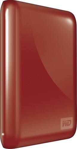 Angle Standard. Western Digital - Refurbished My Passport Essential 320GB External Portable Hard Drive - Red.
