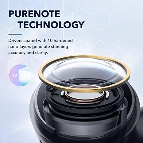 PURENOTE TECHNOLOGY

Drivers coated with 10 hardened nano-layers generate stunning accuracy and clarity.