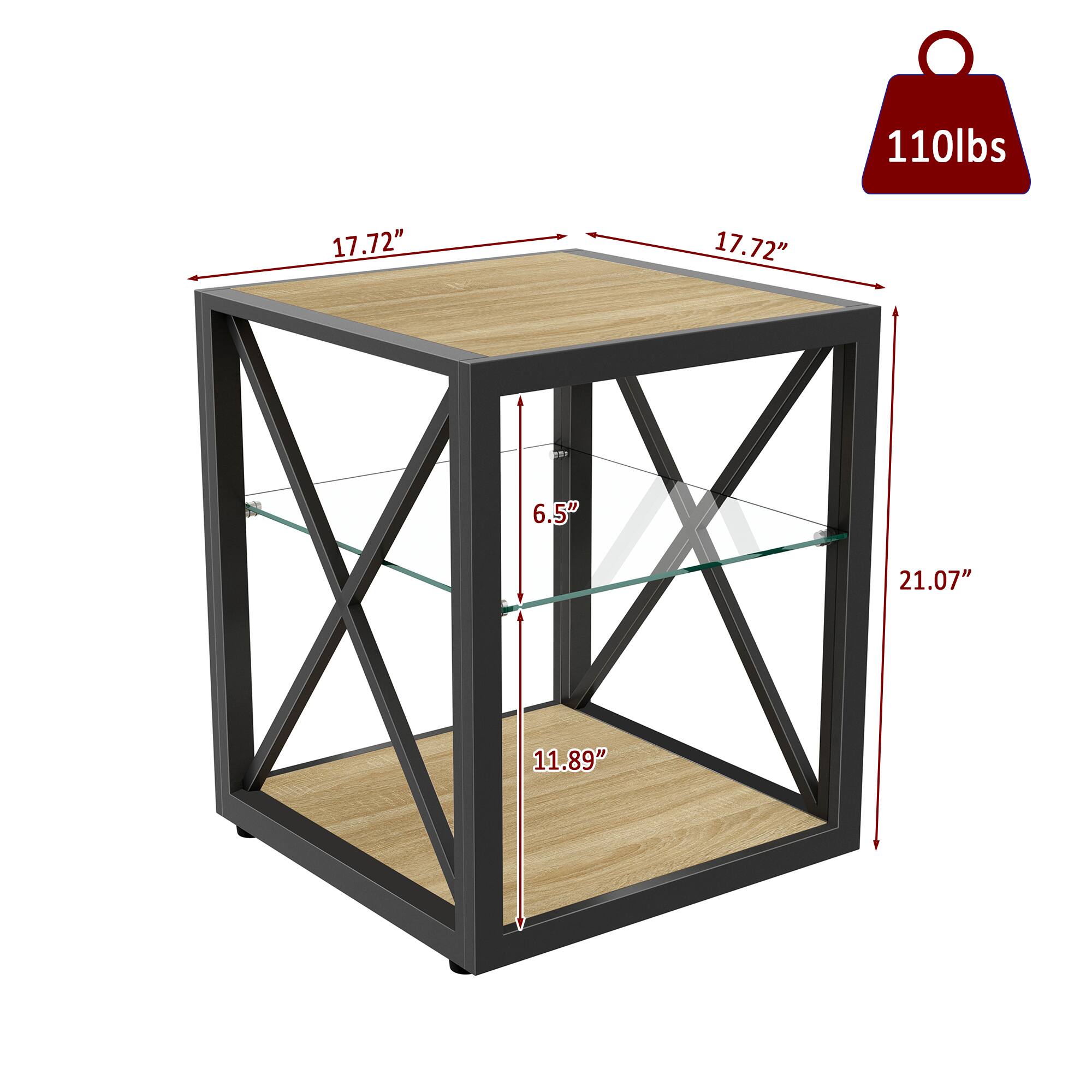 110 lbs  
17.72" x 17.72"  
6.5"  
21.07"  
11.89"