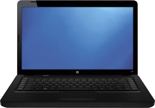 Front Standard. HP - Refurbished Laptop / AMD Athlon™ II Processor / 15.6" Display / 3GB Memory / 320GB Hard Drive - Charcoal.