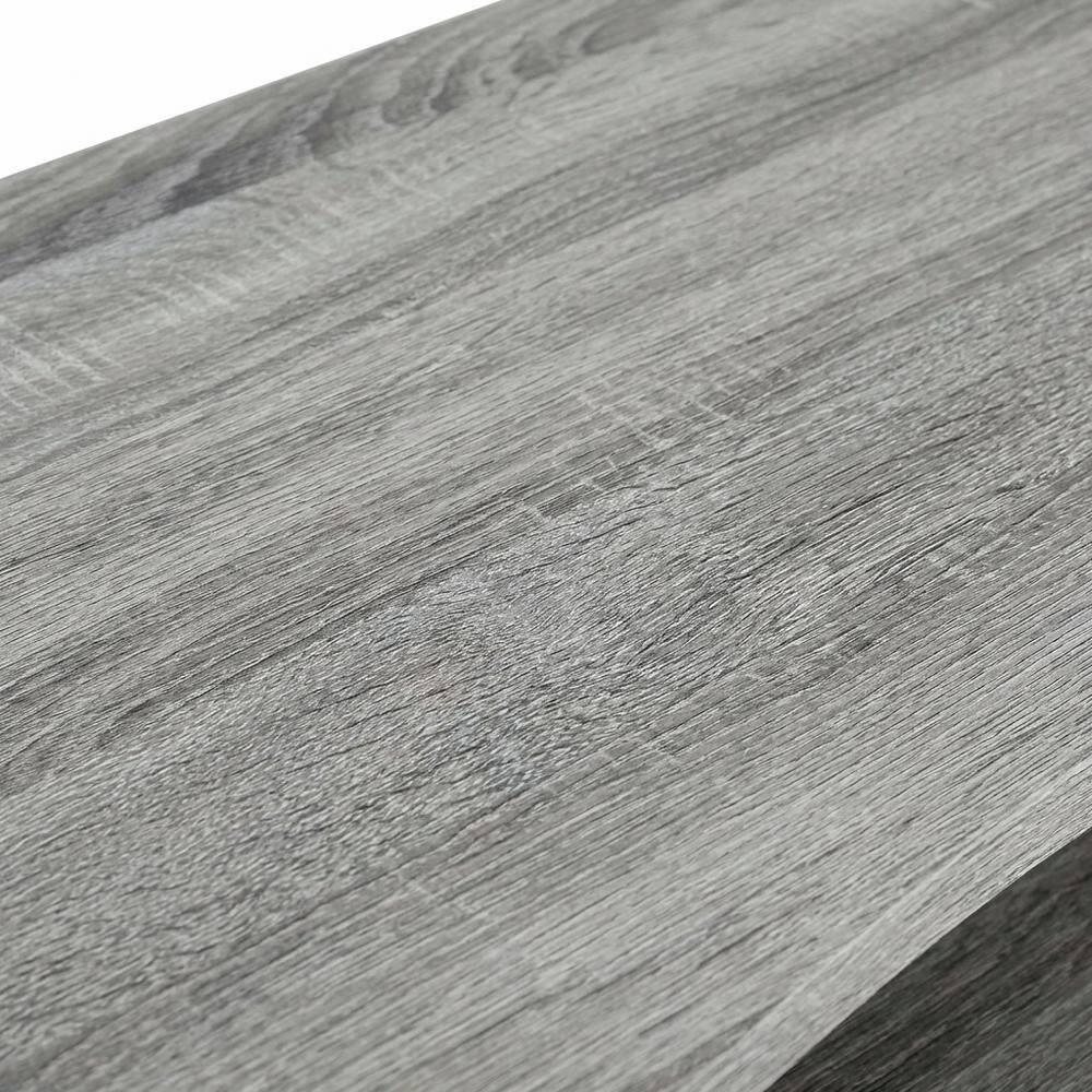 Alt View 1. BisonOffice - Computer Desk with French Oak Grey/Black Finish for Home Office - French Oak Grey/Black.