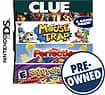 Front Detail. Clue/Mouse Trap/Perfection/Aggravation — PRE-OWNED - Nintendo DS.