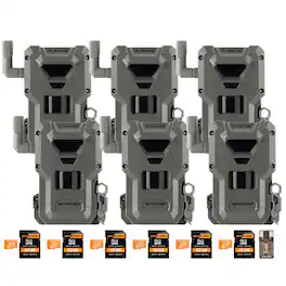 Spypoint - FLEX-M2 Trail Camera (6-Pack) with Memory Card and Card Reader Bundle