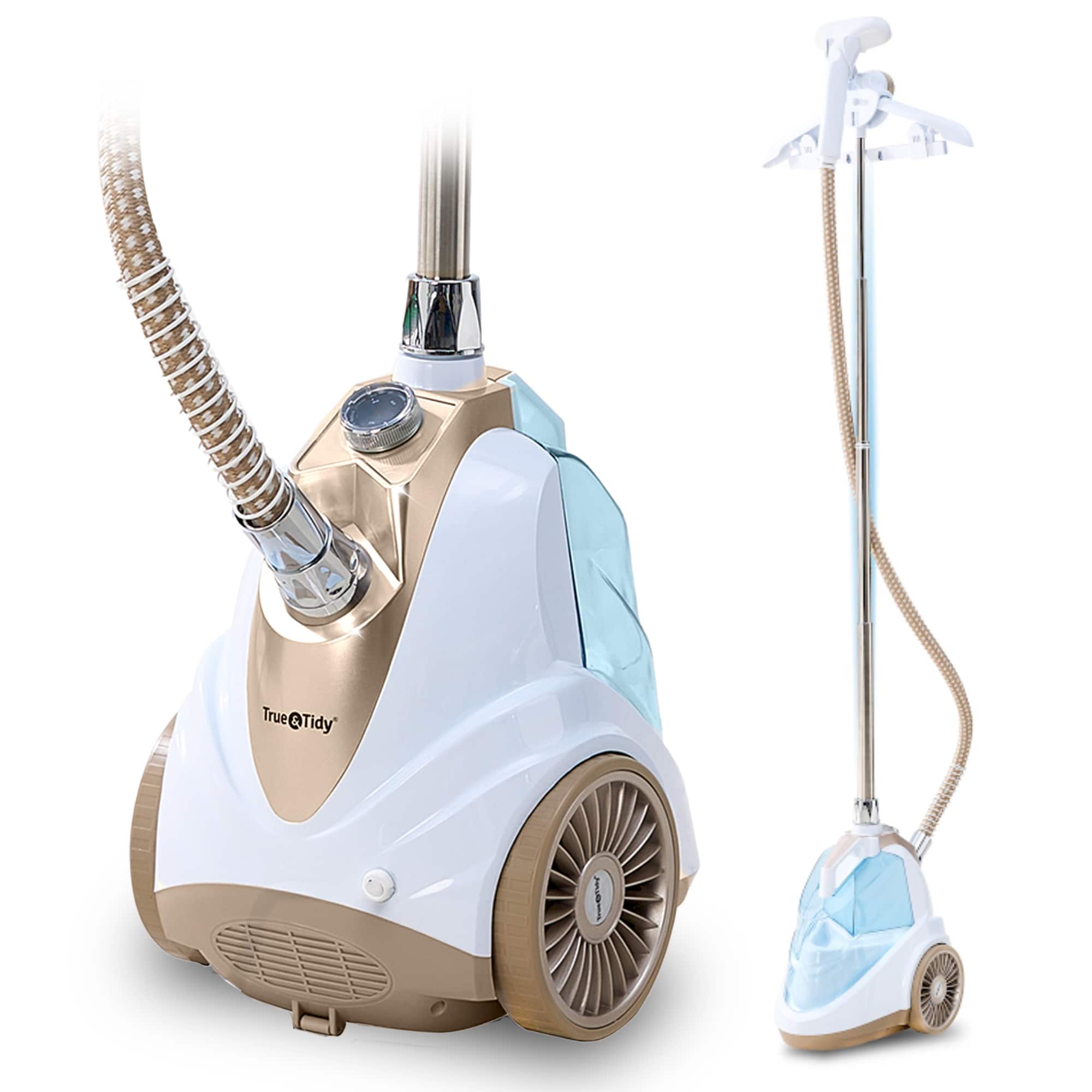 True & Tidy - Intelligent Luxury 9 Setting Upright Garment Steamer with Auto Off Technology - Champagne