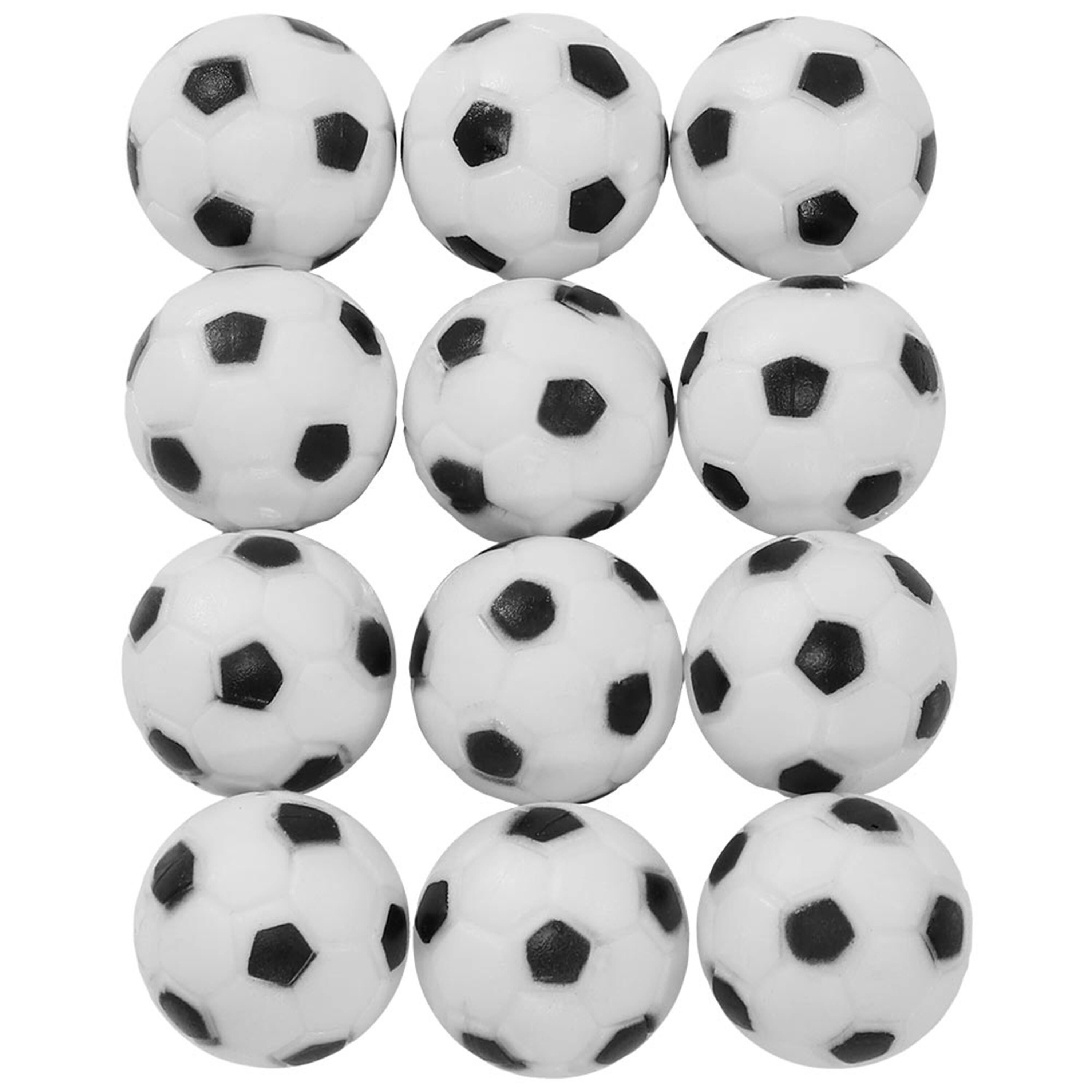 Front. Sunnydaze - 36 mm ABS Standard Foosball Table Replacement Balls - 12-Pack - White.