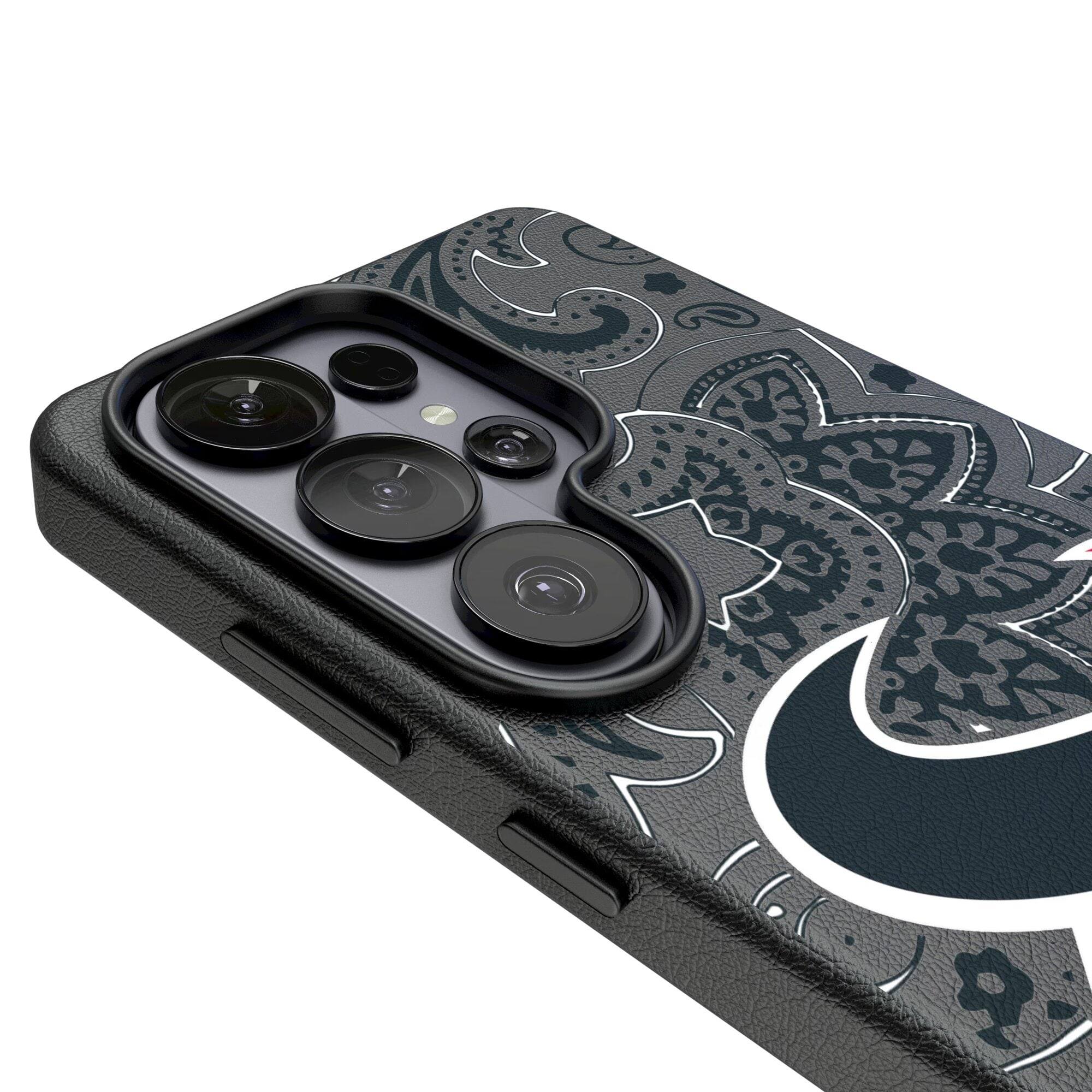 Alt View 2. Keyscaper - Paisley Galaxy Magnetic Bump Case - S25 - Black.