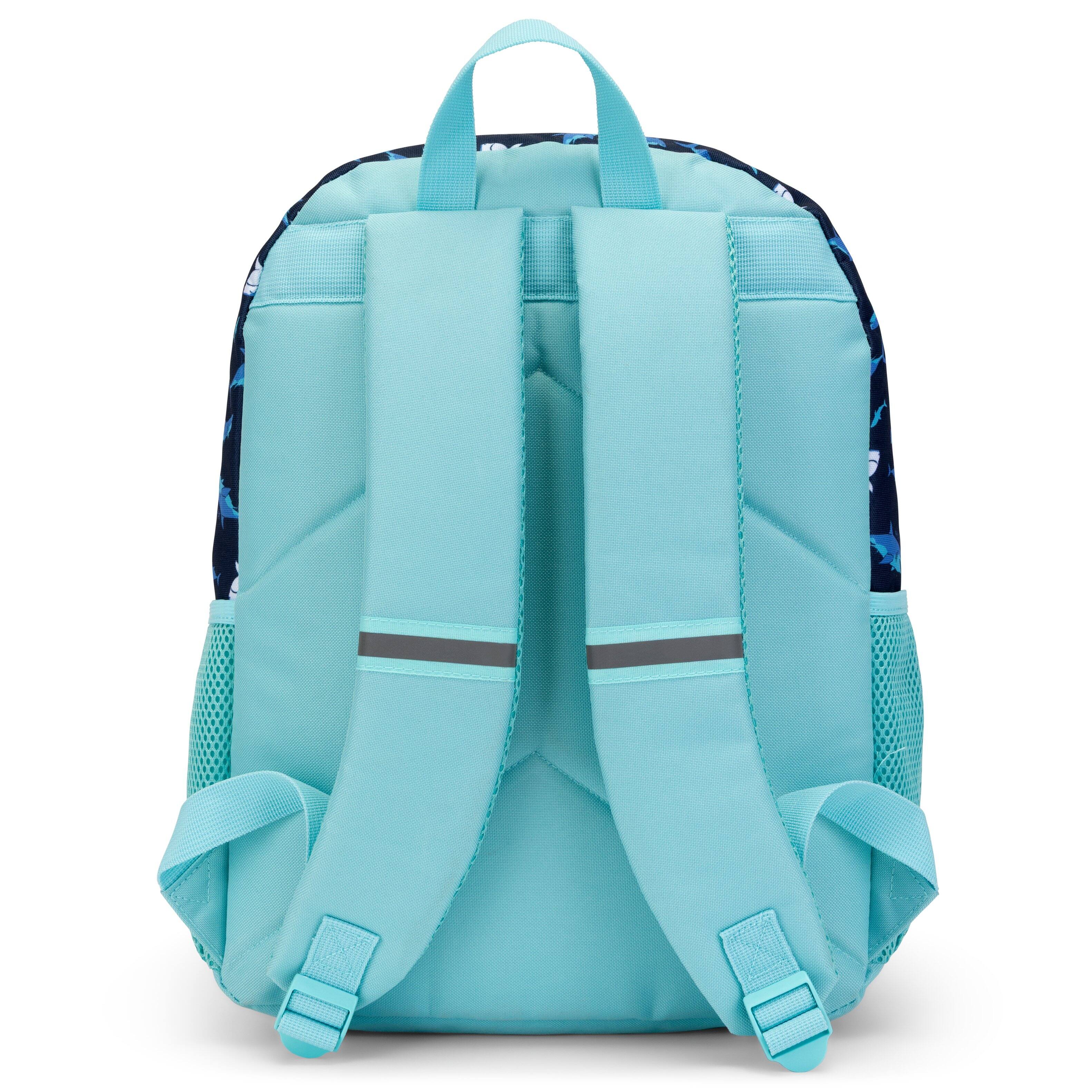 Back. Nautica - Nautica 16" Back to Basics Kids Backpack with Cushioned Back and Shoulder Straps | Shark Riders - Shark Riders.