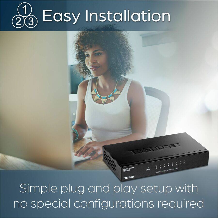Easy Installation

1 2 3

Simple plug and play setup with no special configurations required