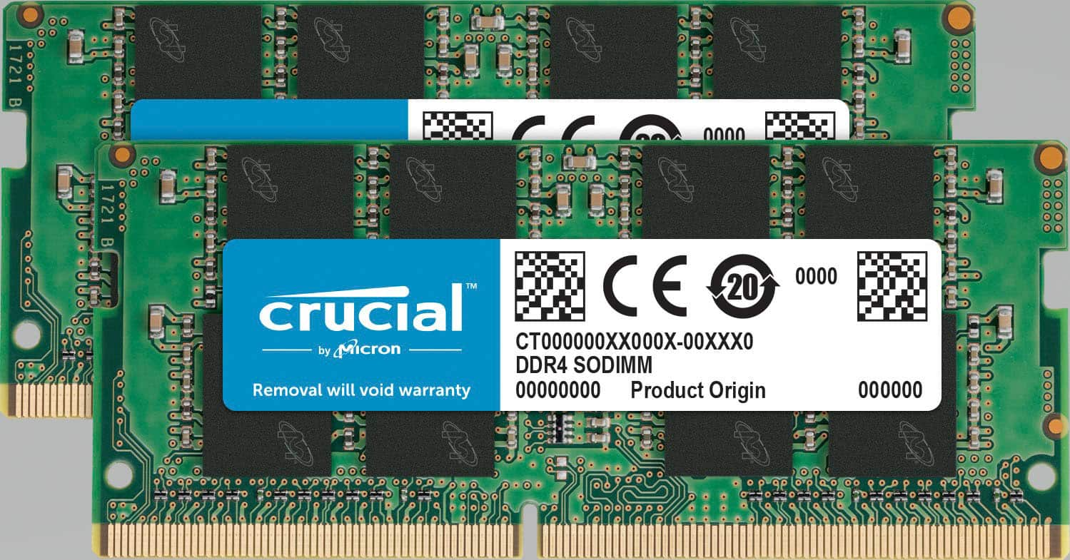 Crucial – 64GB (2PK 32GB) 3200MHz speed PC4-25600 DDR4 SODIMM Laptop Memory Kit – Green Sansujyuku sansujyuku.com