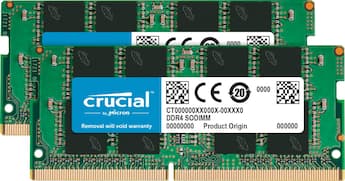 Crucial 32GB Kit (2x16GB) DDR4 3200MHz C22 SODIMM Laptop Memory Crucial 32GB Kit (2x16GB) DDR4 3200MHz C22 SODIMM Laptop Memory