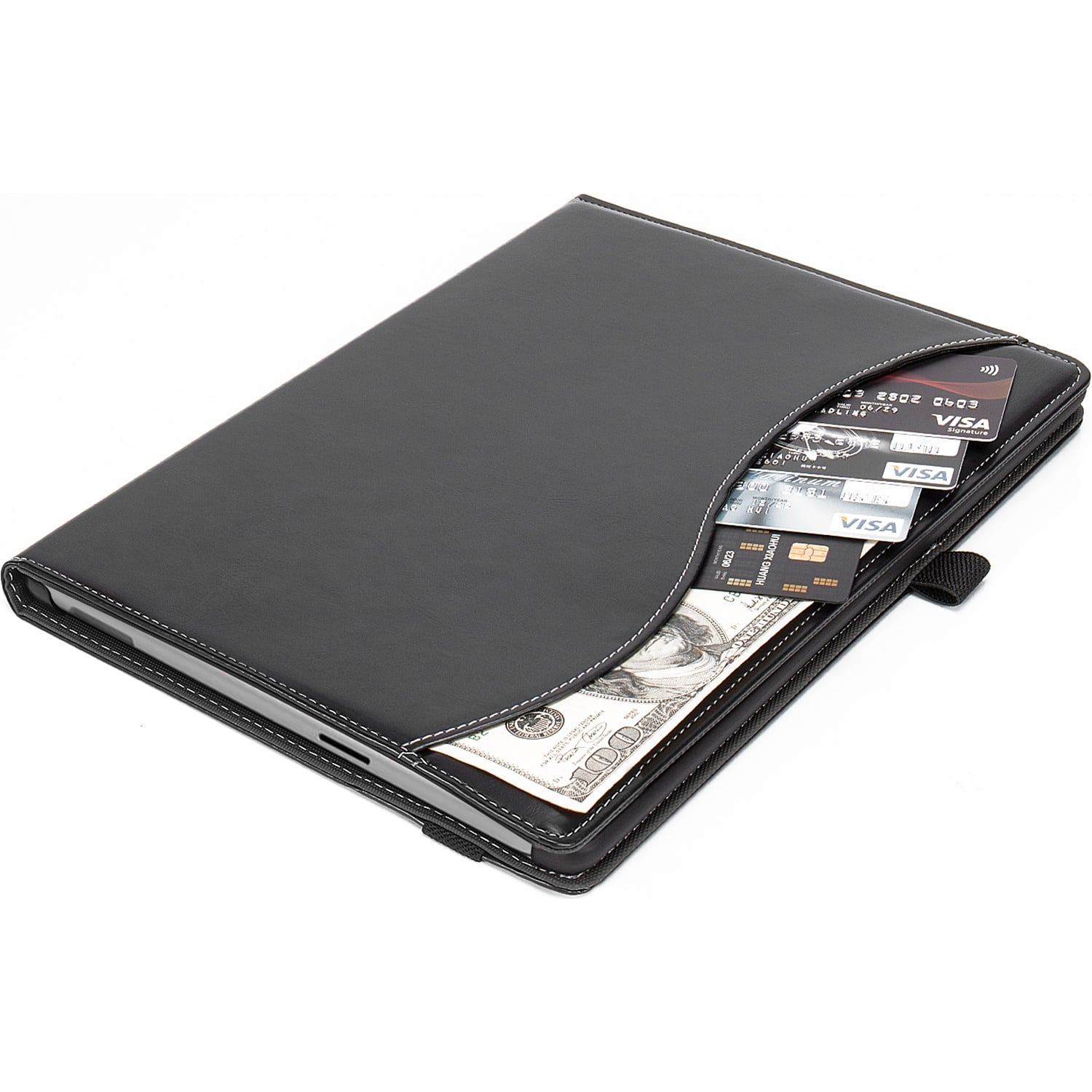 Alt View 15. SaharaCase - Venture Series Folio Case for Microsoft Surface Pro 9, Pro 10, and Pro 11th Edition - Black.