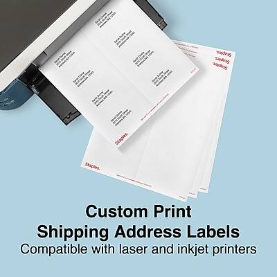 Custom Print Shipping Address Labels  
Compatible with laser and inkjet printers
