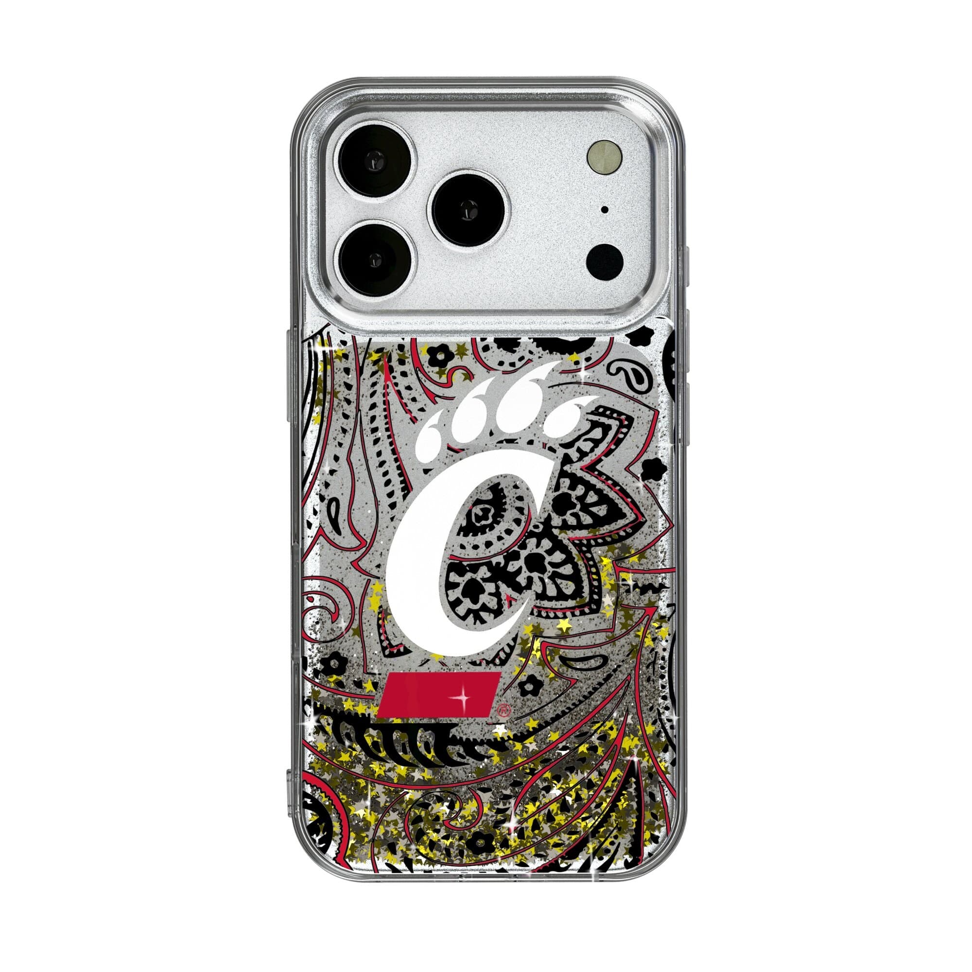 Keyscaper - NCAA - Cincinnati Bearcats iPhone Glitter Paisley Design Case - 17 Pro Max - Multicolor price history on PriceWatchPro
