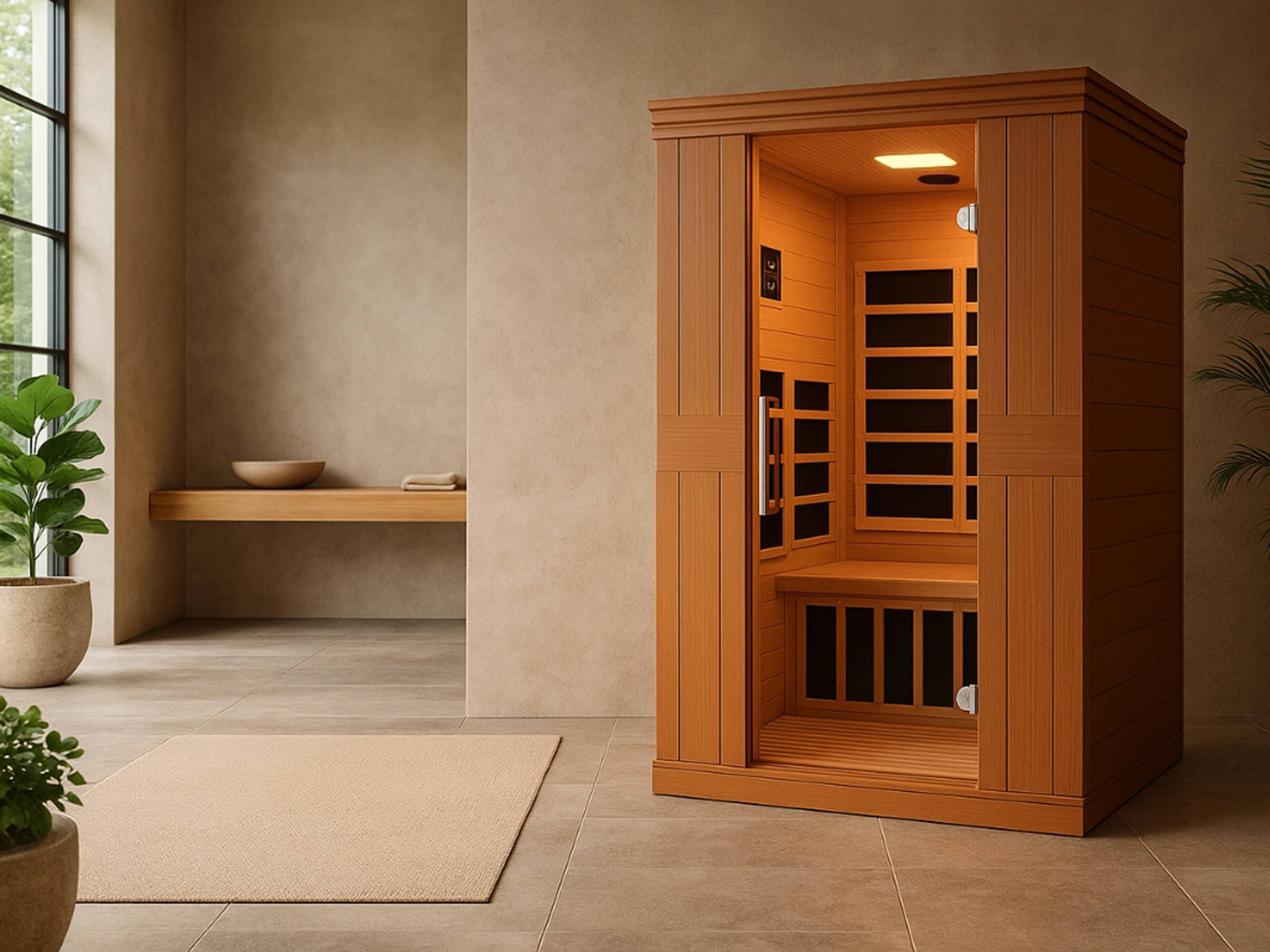 Alt View 1. Westinghouse - Infrared Sauna for 2 person - Walnut.