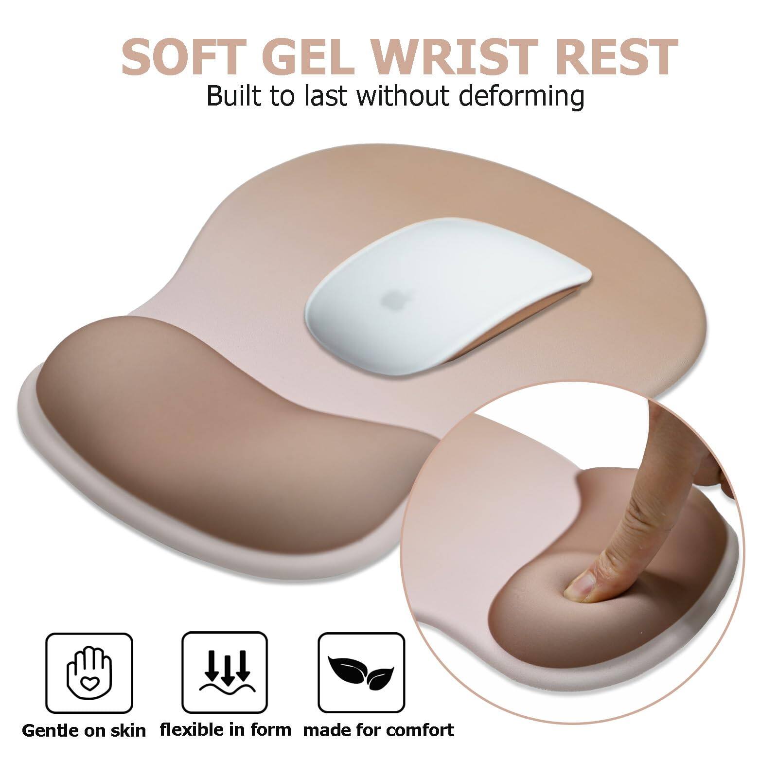 SOFT GEL WRIST REST  
Built to last without deforming  

Gentle on skin  
Flexible in form  
Made for comfort