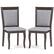 Front. Costway - Wood Dining Chairs Set of 2 with Rubber Wood Frame Padded Seat High Backrest - Brown.