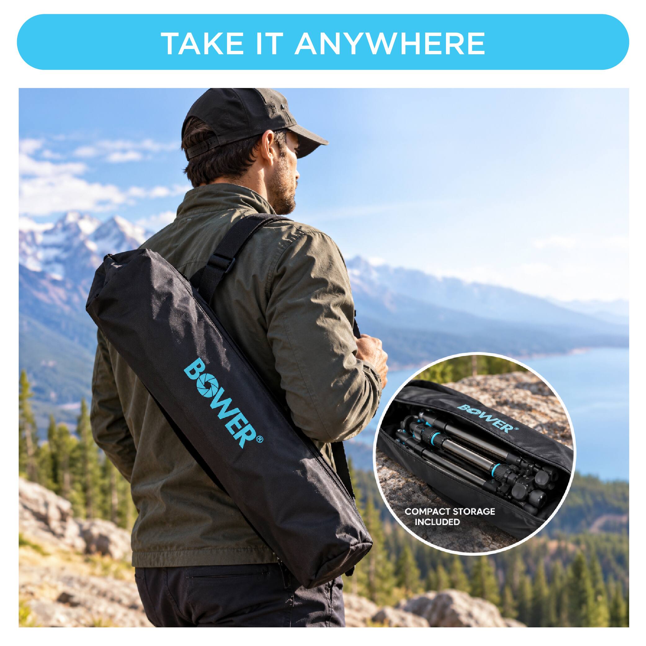 TAKE IT ANYWHERE

BOWER

BOWER COMPACT STORAGE INCLUDED