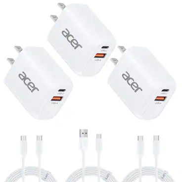 acer USB-C USB-A
acer USB-C USB-A
acer USB-C USB-A
6.6ft
6.6ft
6.6ft