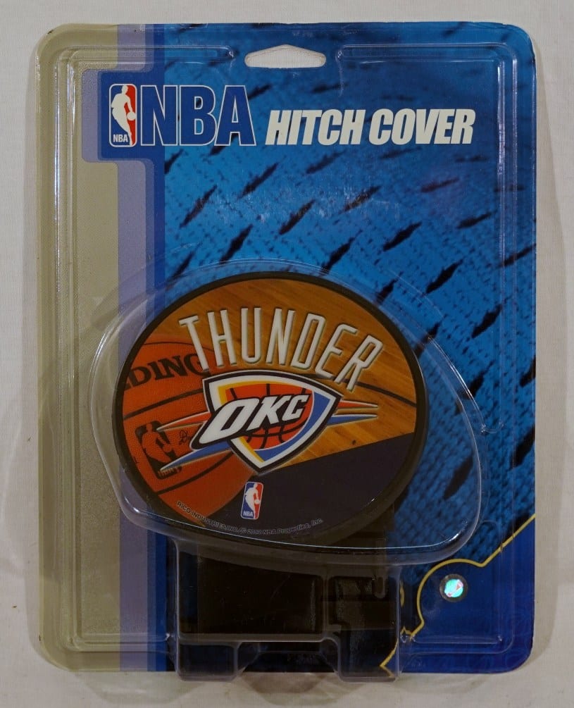 Rico Industries - Oklahoma City Thunder NBA Plastic Trailer Hitch Cover for 2" receiver insert - Multi
