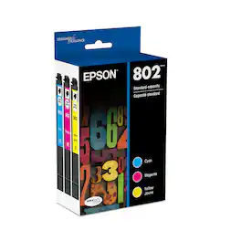 Epson - 802 Standard Capacity Ink Cartridges - Cyan/Magenta/Yellow