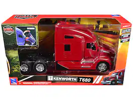 Kenworth T680 Truck Tractor Red "Long Haul Truckers" Series 1/32 Diecast Model by New Ray