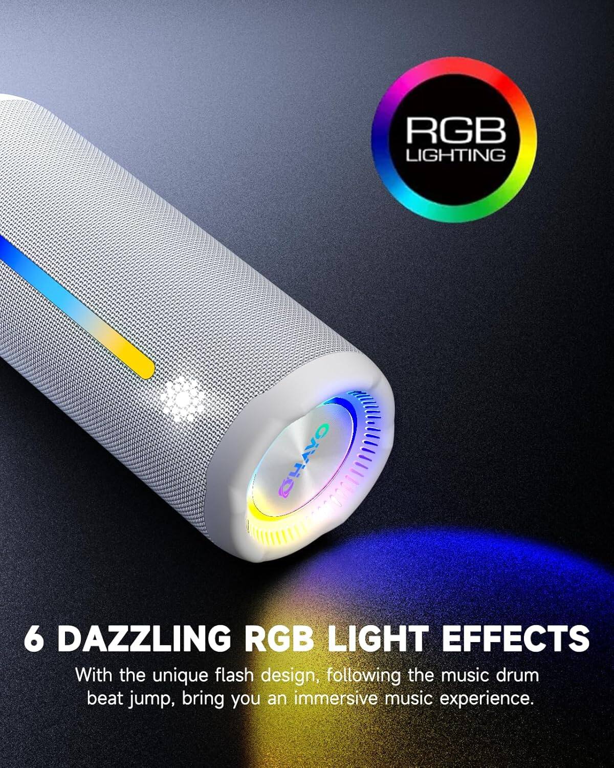 RGB LIGHTING CHAYO

6 DAZZLING RGB LIGHT EFFECTS

With the unique flash design, following the music drum beat jump, bring you an immersive music experience.