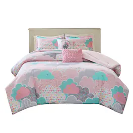 Gracie Mills - Eowyn Cotton Printed Comforter Set - Pink