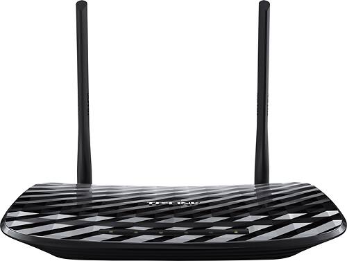 TP-LINK - AC750 Dual-Band Wi-Fi Router - Black - Larger Front