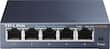 TP-LINK - 5-Port 10/100/1000 Mbps Gigabit Ethernet Metal Switch - Black - Larger Front