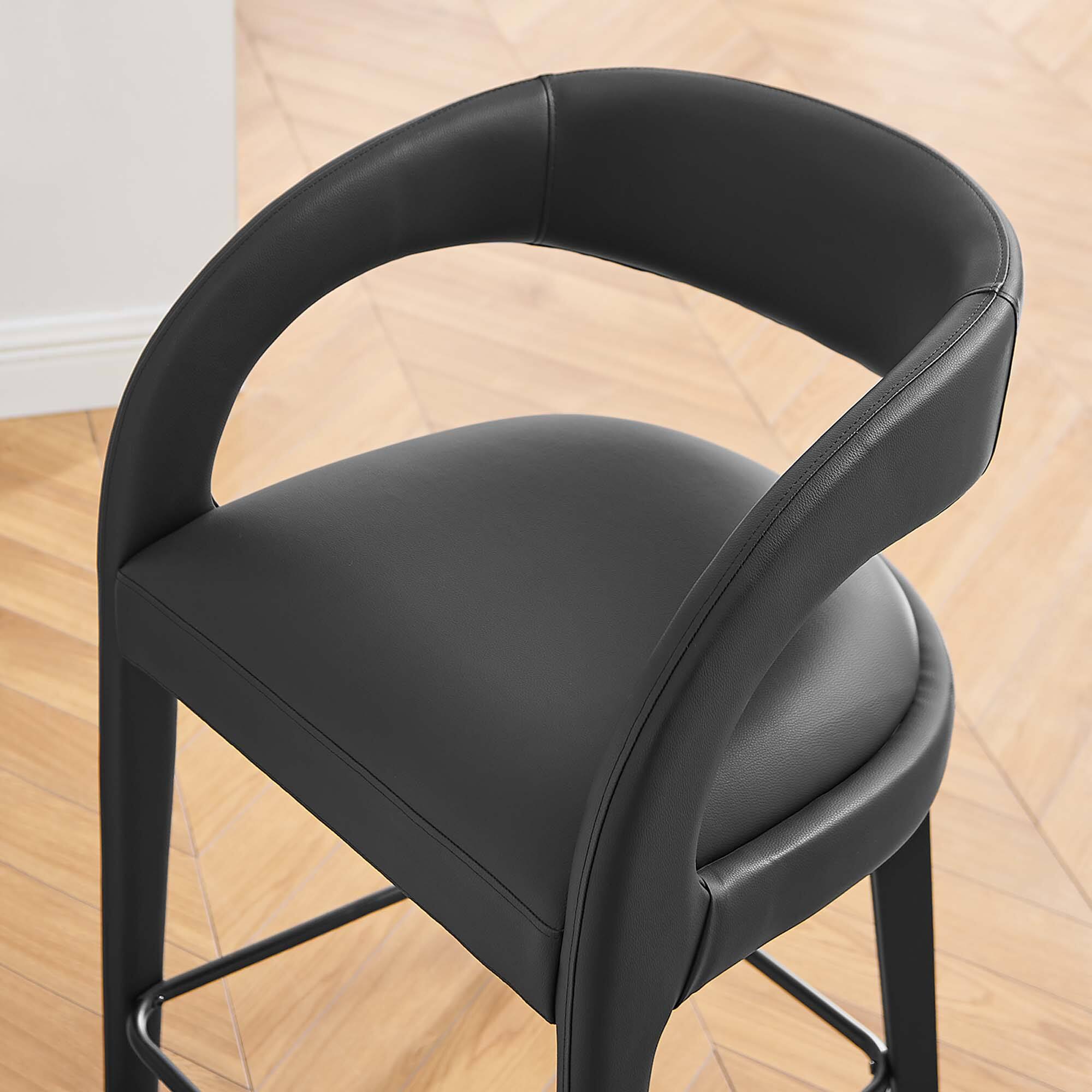 Alt View 6. Modway - Pinnacle Vegan Leather Counter Stool Set of 2 by Modway - 0.