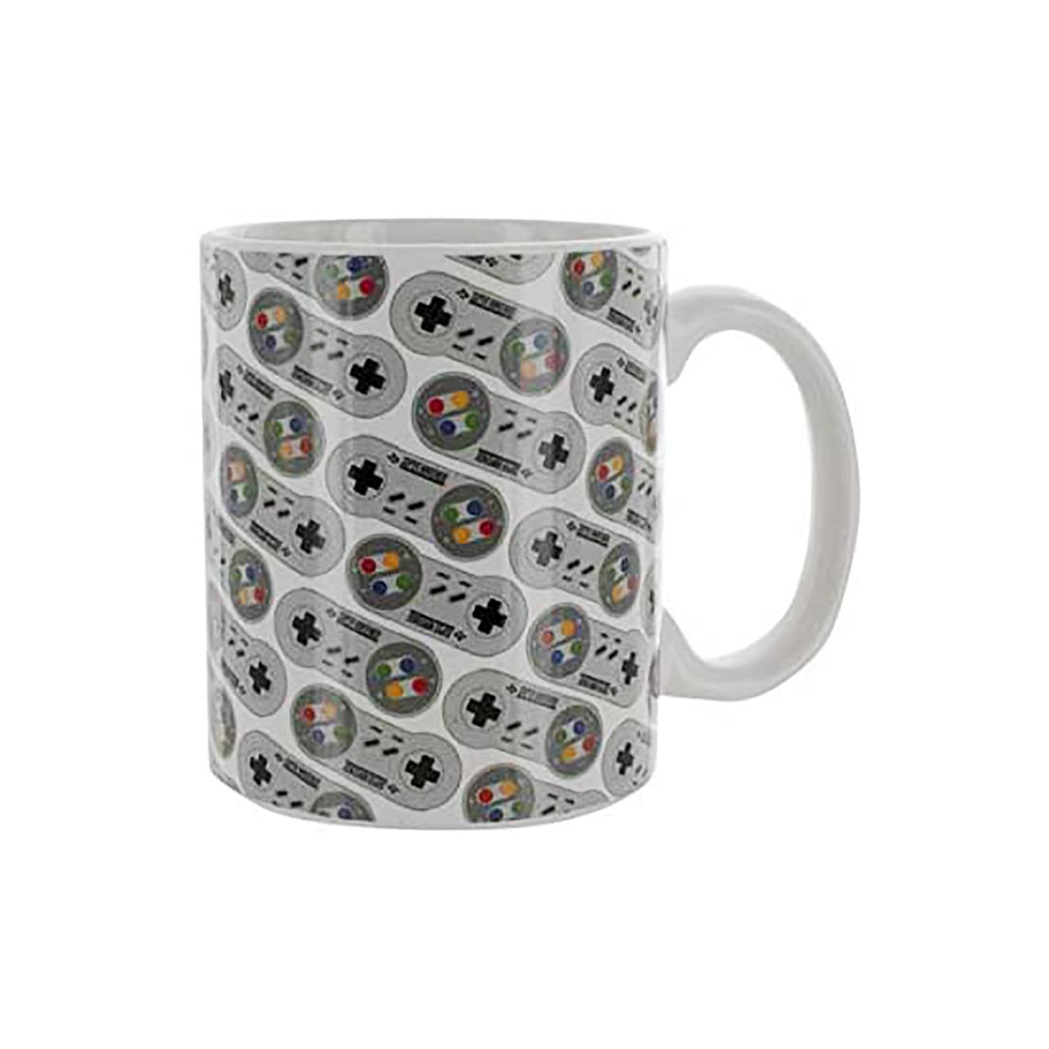 Paladone - Nintendo Classic SNES Controller 10oz Ceramic Coffee Mug - Gray