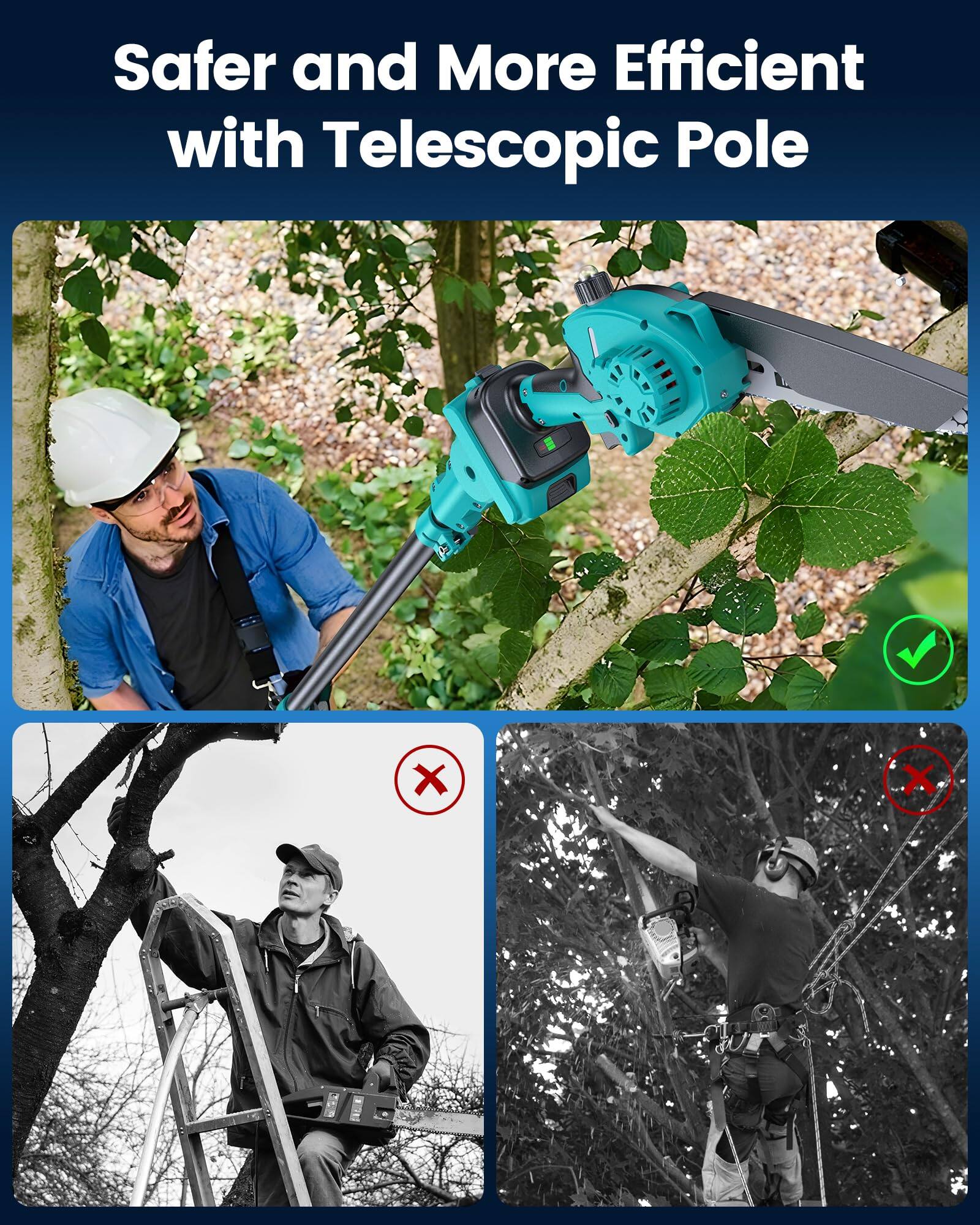 Safer and More Efficient with Telescopic Pole