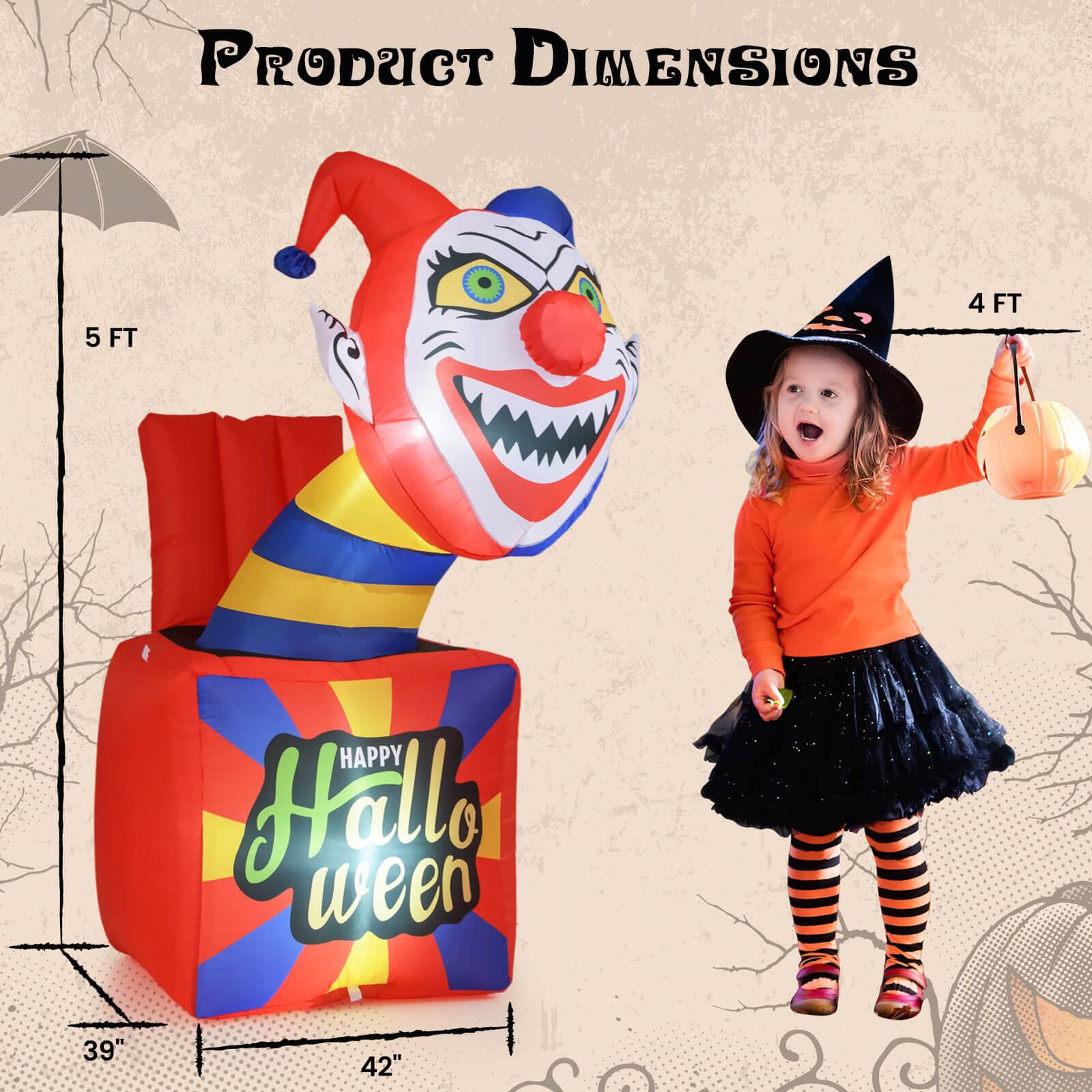 Product Dimensions

5 FT

4 FT

39" x 42"

Happy Halloween