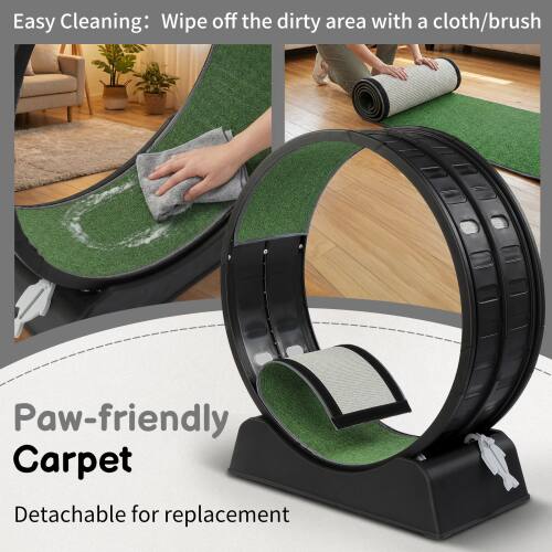 Easy Cleaning: Wipe off the dirty area with a cloth/brush

Paw-friendly Carpet
Detachable for replacement