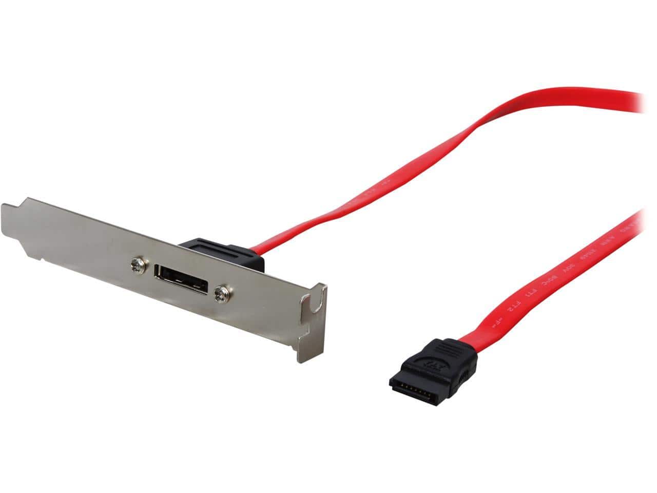 StarTech.com - ESATAPLT18IN 1.5 ft. 1 Port SATA to eSATA Plate Adapter