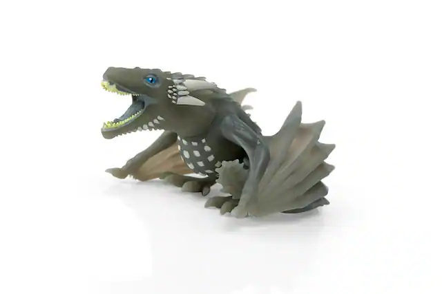 Front. Geek Fuel - TITANS Game of Thrones Wight Viserion Collectible Figure | Measures 4.5 Inches - Gray.