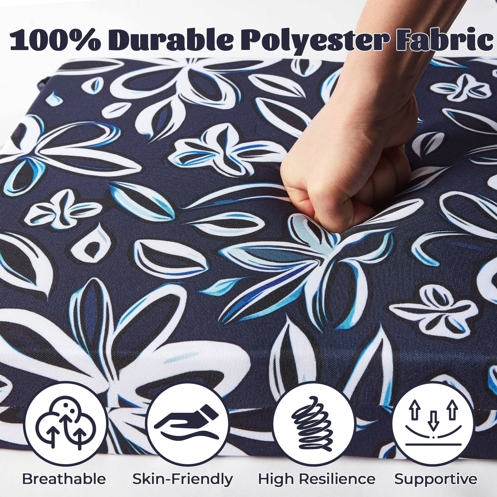 100% Durable Polyester Fabric

Breathable
Skin-Friendly
High Resilience
Supportive
