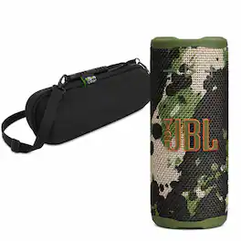 JBL - Grip Bluetooth Speaker with Hard-Shell Case - Squad Camo