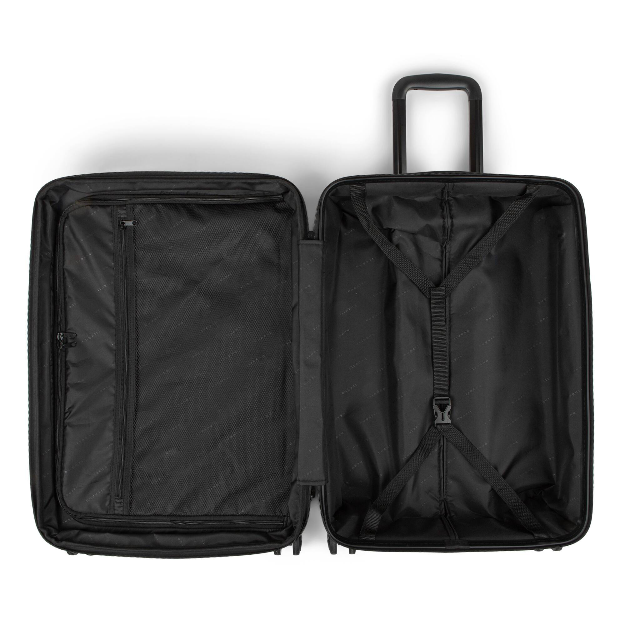 Alt View 14. Bugatti - Nashville Hardside Expandable Spinner Suitcase Set (3-Piece) - Black.