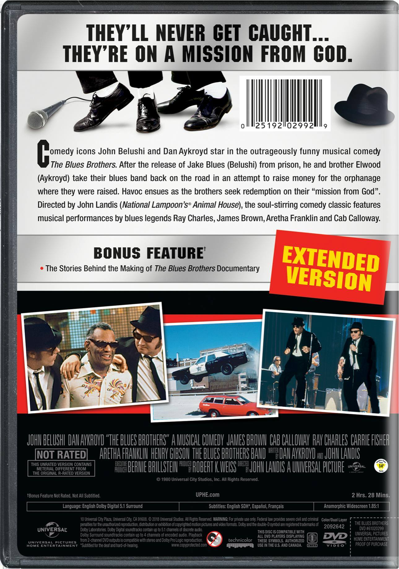 Back. The Blues Brothers (Collector's Edition) [DVD].