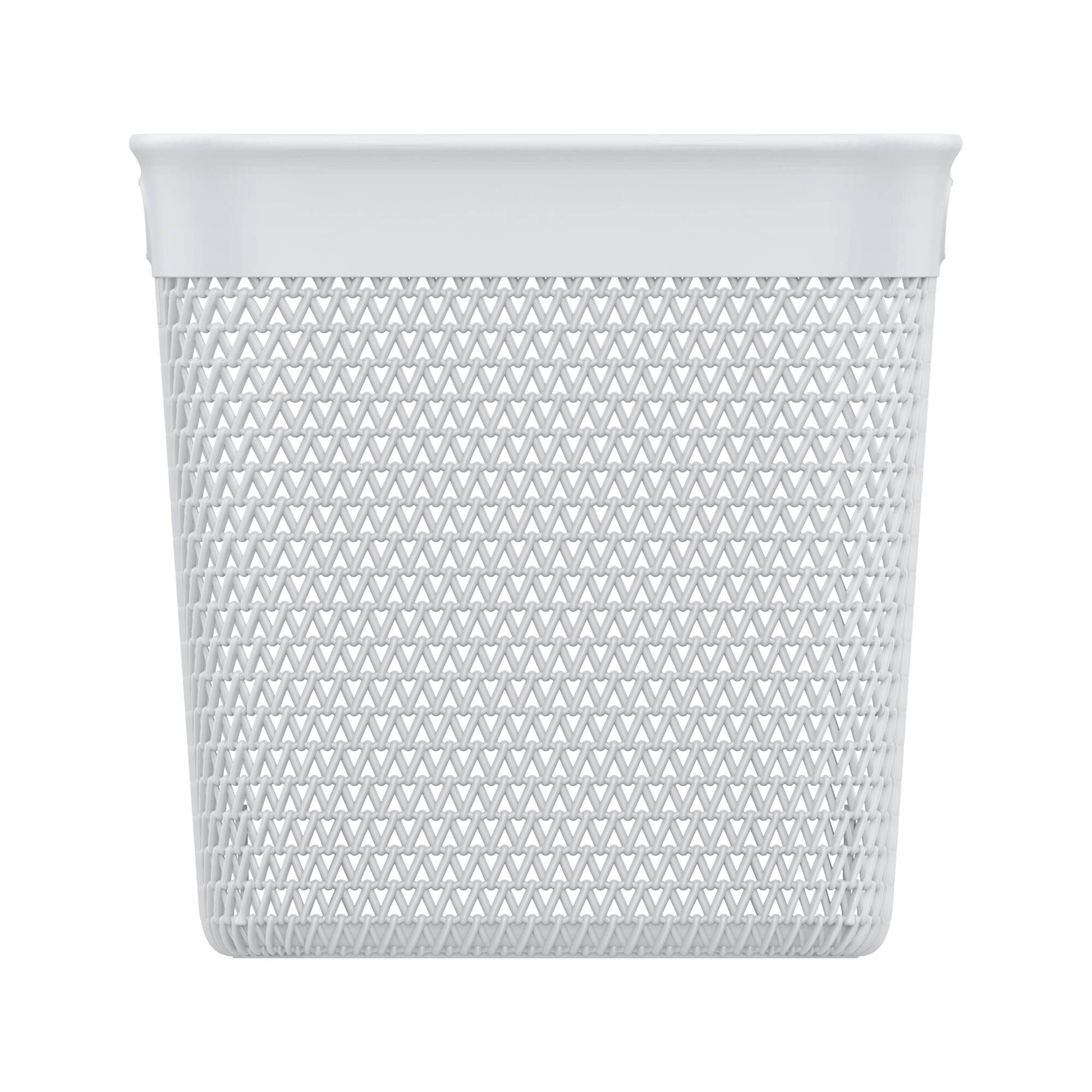 Alt View 7. Life Story - Life Story 26 Qt Decorative Storage Basket, Extra Large Plastic Home Organizer - White.