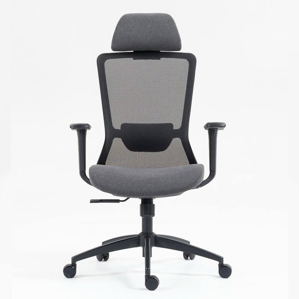 Left. Kadyn - High Back Mesh Office Chair, Adjustable Lumbar Support, 360° Swivel, Ergonomic Desk Chair, Black - Black.