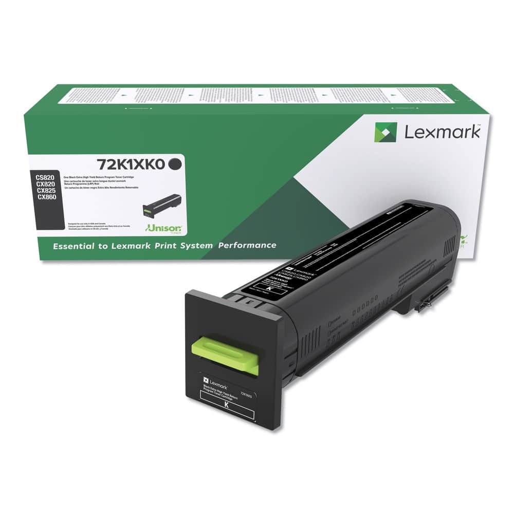 Lexmark - 72K1XK0 Unison 33,000 Page-Yield Return Program Extra High-Yield Toner - Black price history on PriceWatchPro
