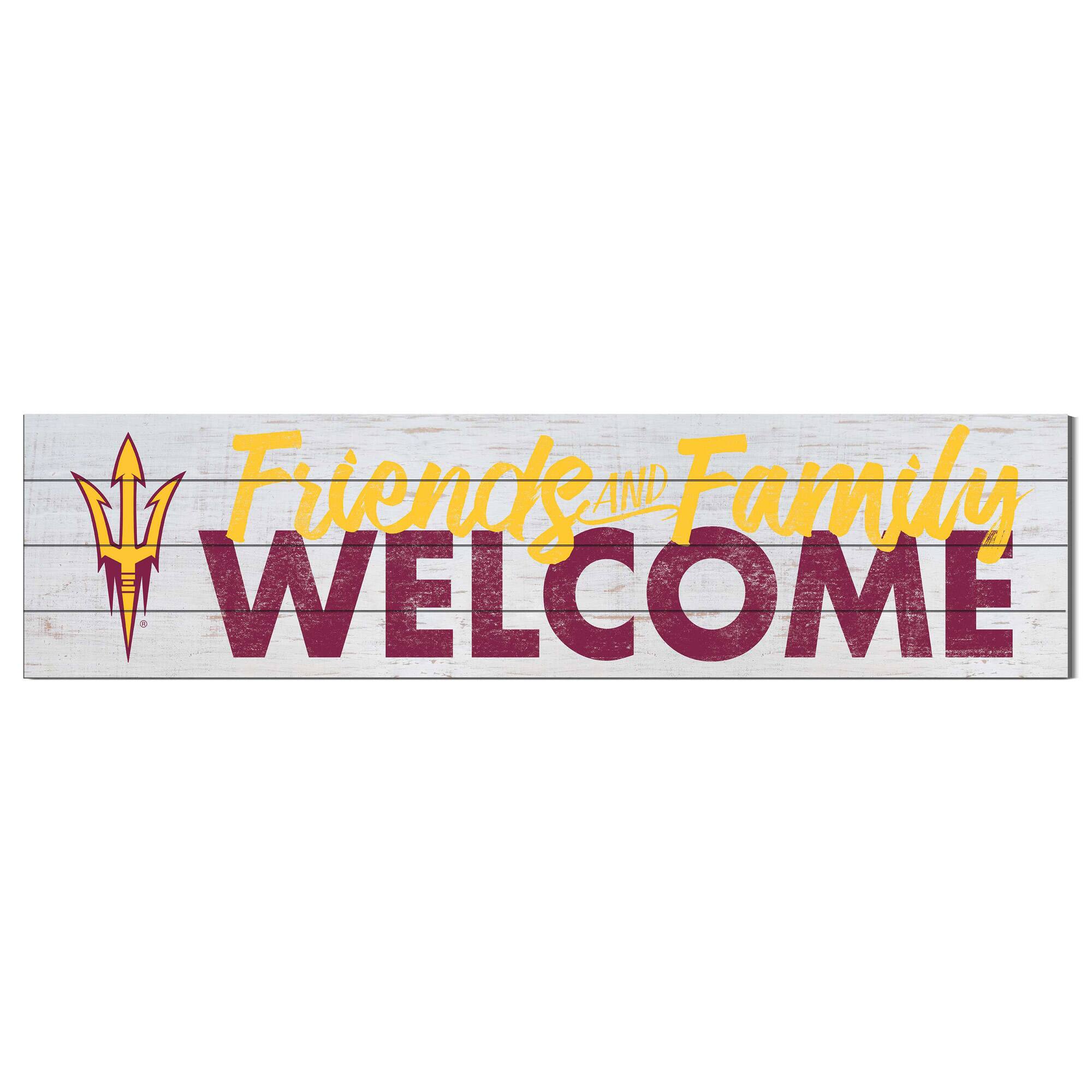 Arizona State Sun Devils 10'' x 40'' Friends & Family Welcome Sign